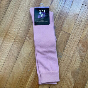 4/$25 Girls Rose Light Pink Knee High Socks Size 8